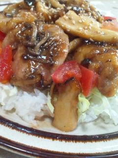 鶏肉とキノコのオイスター照り焼き-レシピのメイン写真