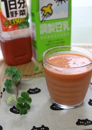 美容に♡ダイエットに♡豆乳野菜ジュース-レシピのメイン写真