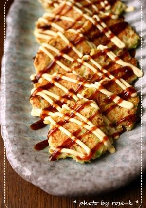お好み焼きミニ♪ツナ&たっぷりキャベツ-レシピのメイン写真
