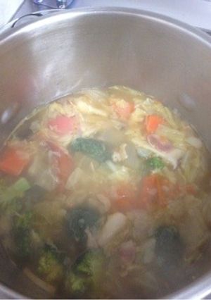 洋風野菜スープ(チーズ入り)-レシピのメイン写真