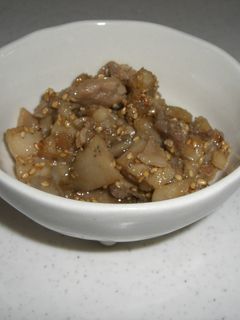 たたきれんこんと豚肉の甘辛炒め♪-レシピのメイン写真