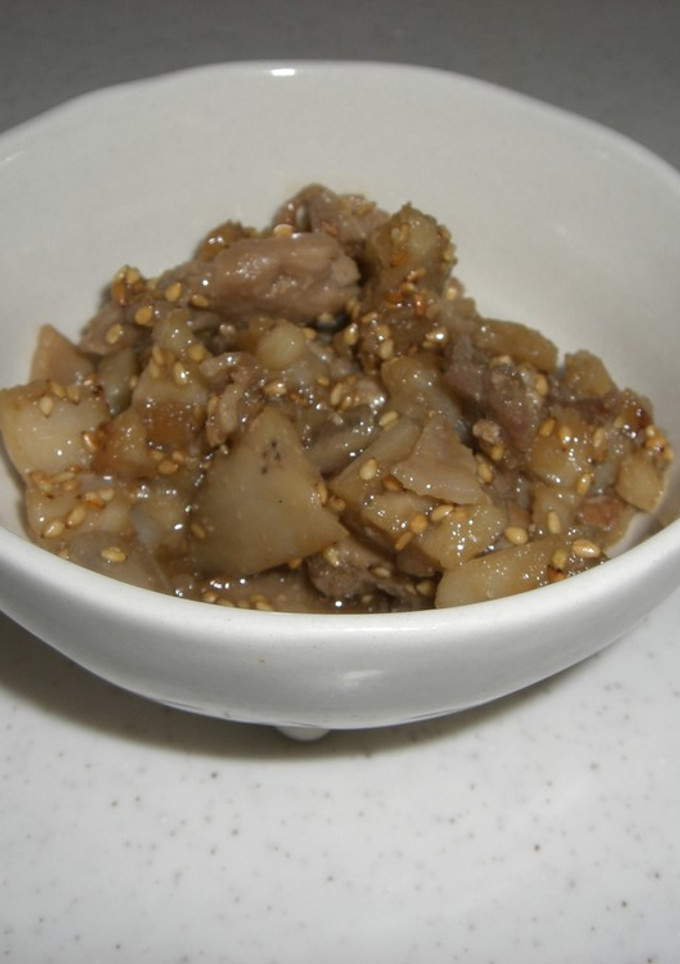 たたきれんこんと豚肉の甘辛炒め♪-レシピのメイン写真