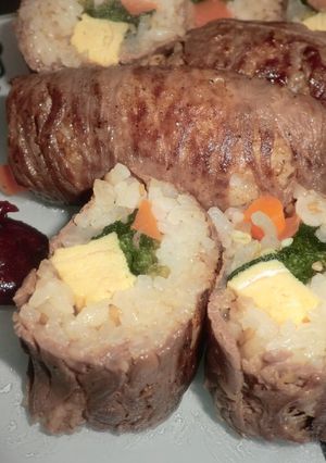 肉好きの♡恵方巻-レシピのメイン写真