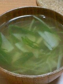 あっという間に♪大根と水菜のお吸い物-レシピのメイン写真