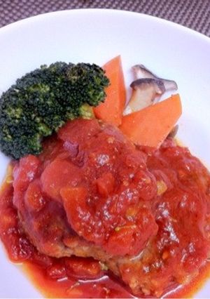 煮込みハンバーグ-レシピのメイン写真