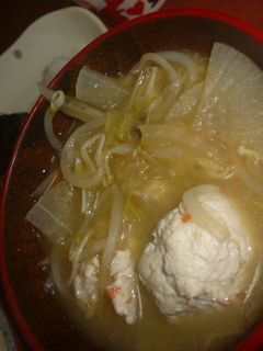 鶏団子味噌汁-レシピのメイン写真