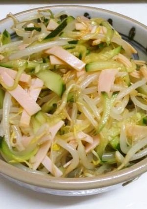 これだけで！モヤシの中華風サラダ-レシピのメイン写真