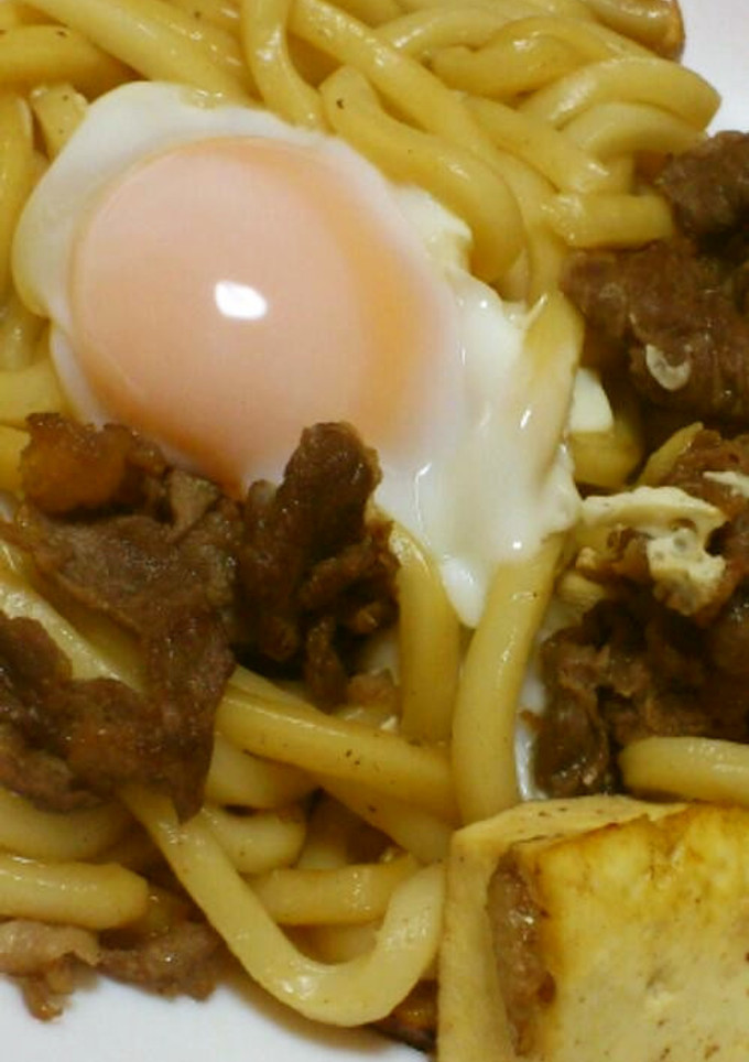 すき焼き風うどん★たまごのせ-レシピのメイン写真