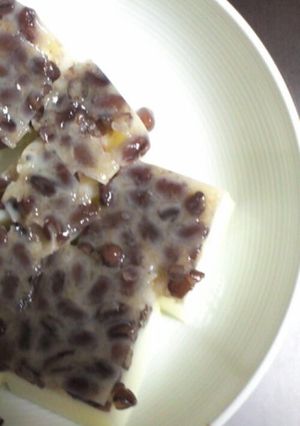 甘納豆牛乳かん-レシピのメイン写真