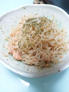 たらこスパ風しらたき-レシピのメイン写真