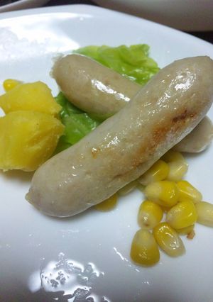 お家居酒屋☆ジューシー鶏モモソーセージ-レシピのメイン写真