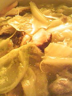 レンジ:鮭と椎茸とキャベツの中華風スープ-レシピのメイン写真