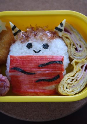 鬼の弁当ー節分キャラ弁ー-レシピのメイン写真