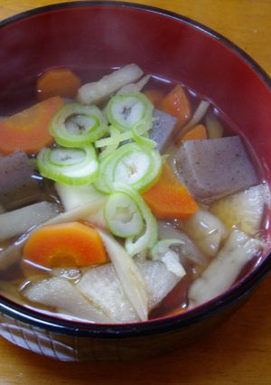 ヘルシー！野菜たっぷりけんちん汁-レシピのメイン写真