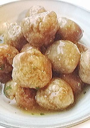蓮根肉団子のもっちりあんかけ-レシピのメイン写真