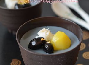 煮汁活用☆黒豆＆豆乳のぷるぷるプリン♫-レシピのメイン写真
