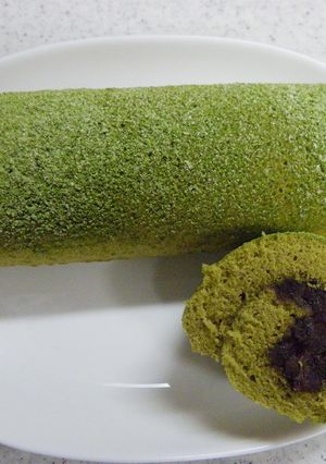 ♥　和菓子のような　抹茶ロール　♥-レシピのメイン写真