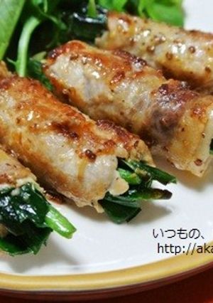野菜の豚肉巻き～塩麹・粒マスタード風味～-レシピのメイン写真