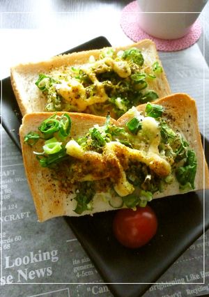 ダシダ×葱のレモン・カレー風味トースト-レシピのメイン写真