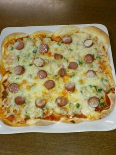 餃子の皮のBIGピザ-レシピのメイン写真