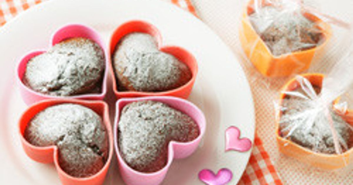 ハートのふんわりマフィン by 森永お菓子レシピ 【クックパッド】 簡単