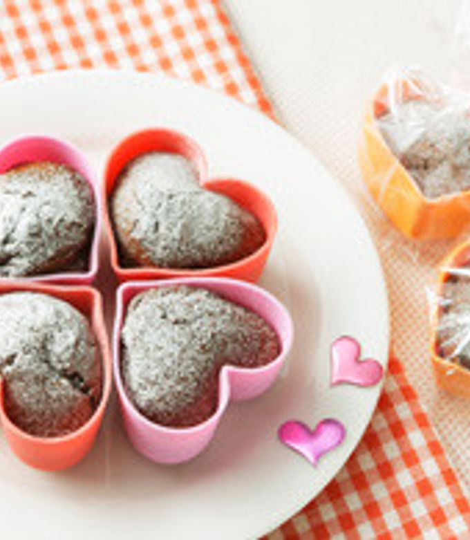 ハートのふんわりマフィン by 森永お菓子レシピ 【クックパッド】 簡単