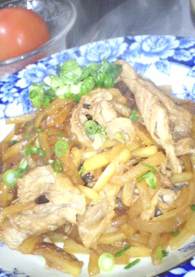 豚肉と大根の甘辛炒め-レシピのメイン写真