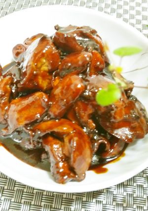鶏肝の照り煮-レシピのメイン写真
