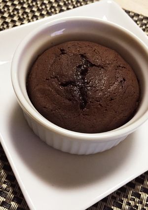 量り不要★板チョコでフォンダンショコラ-レシピのメイン写真