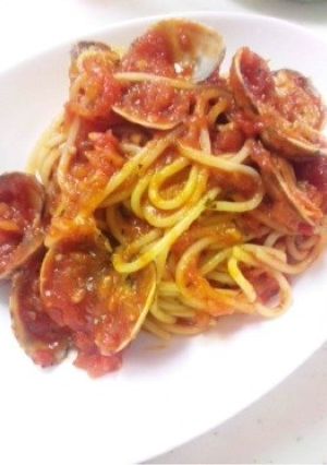 アサリのトマトパスタ-レシピのメイン写真