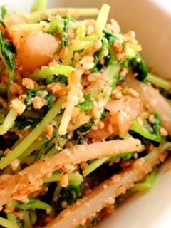 さっぱりコクうま*豆苗の塩ゴマ和え-レシピのメイン写真