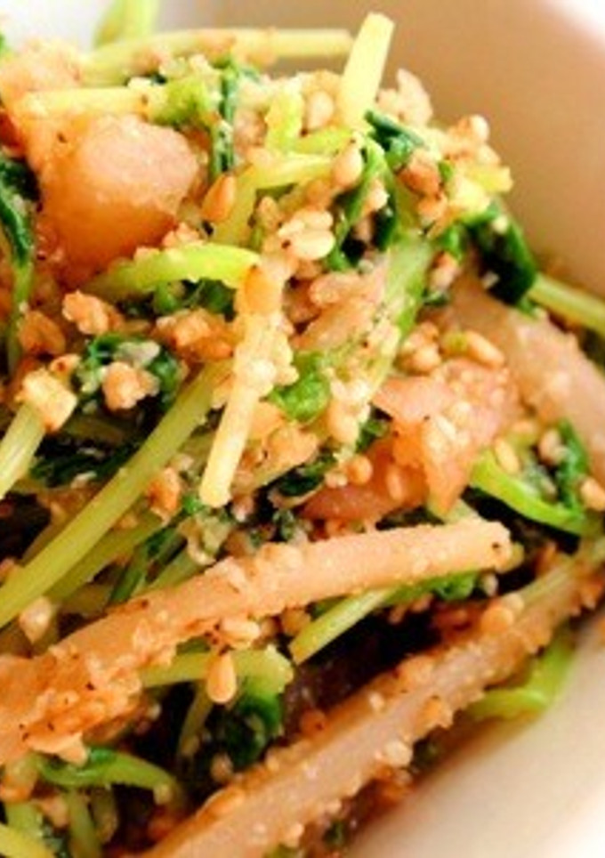 さっぱりコクうま＊豆苗の塩ゴマ和え-レシピのメイン写真