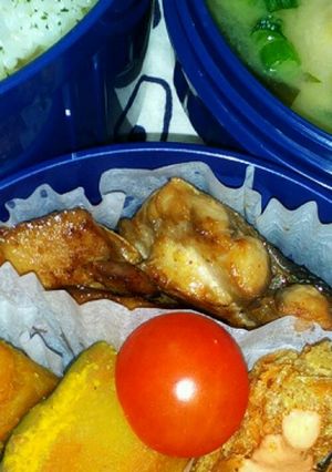 お弁当!メインはブリの照り焼き!!-レシピのメイン写真