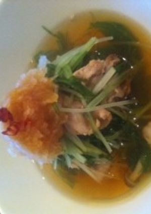 水菜と豚しゃぶのおろしポン酢-レシピのメイン写真