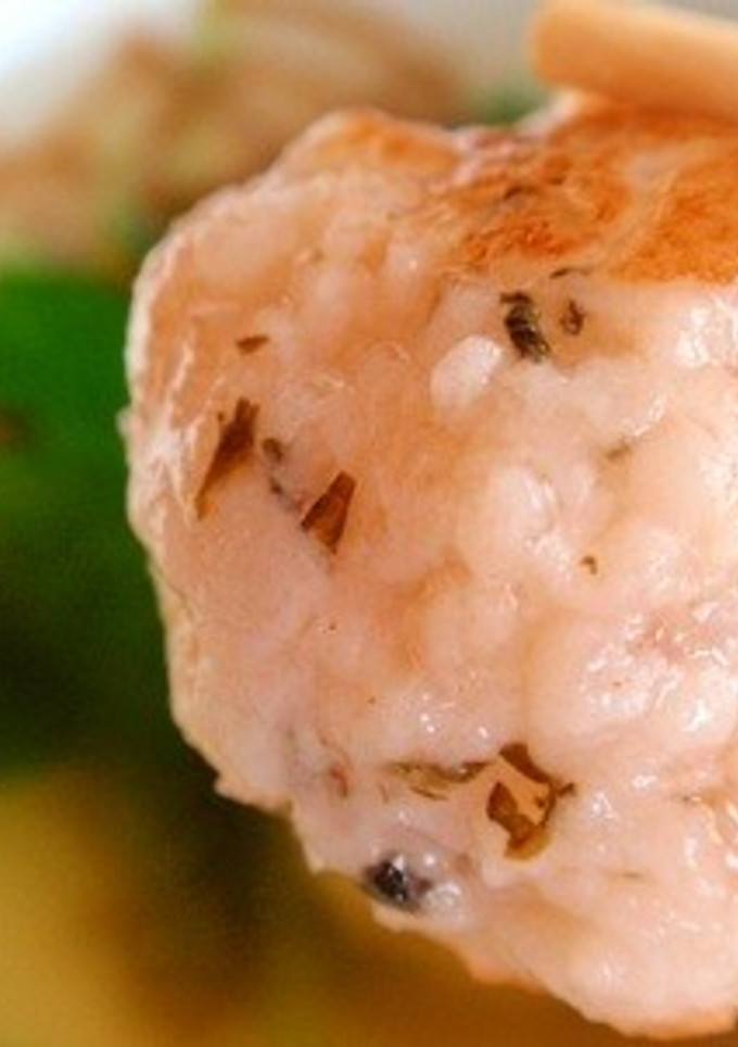 ゆかり風味*海老しんじょのお吸い物-レシピのメイン写真