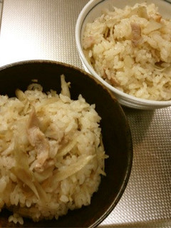 ゴボウと豚肉の炊き込みご飯\(^o^)/-レシピのメイン写真