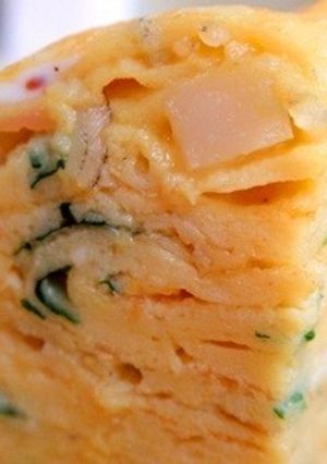 絶品*ジューシー！具だくさん卵焼き-レシピのメイン写真
