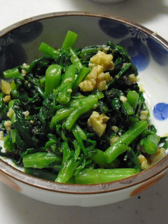 麹味噌と春菊のくるみ和え-レシピのメイン写真