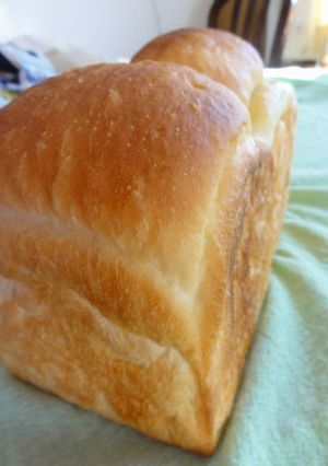 湯種＆パネトーネマザーのふわふわ食パン♪-レシピのメイン写真