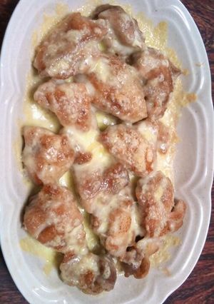 鳥もものからっと焼き上げチーズのせ-レシピのメイン写真