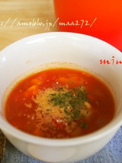 たっぷりお野菜と大豆のミネストローネ-レシピのメイン写真