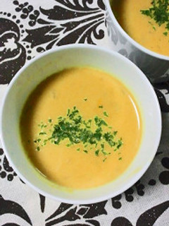 野菜パウダーでかぼちゃの豆乳ポタージュ-レシピのメイン写真