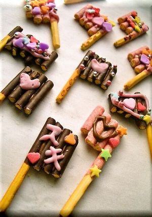 デコポッキー♡♥愛の旗♡♥-レシピのメイン写真