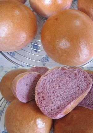 ふんわり♪パープルまん丸パン-レシピのメイン写真