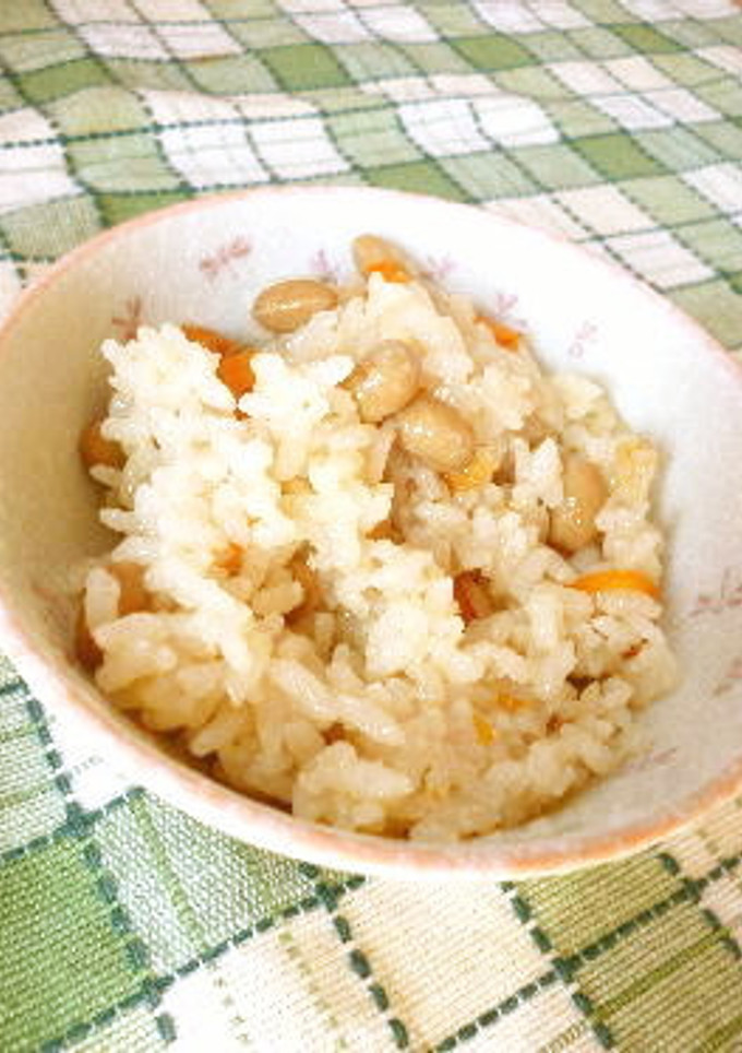 節分の残った炒り豆(節分豆)で　豆ご飯-レシピのメイン写真