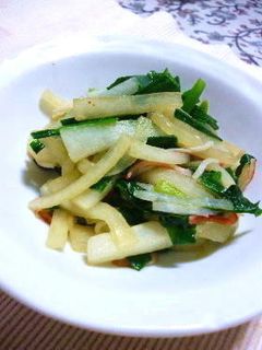 塩もみ大根とニラの炒め物-レシピのメイン写真