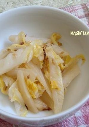 白菜の芯が主役！塩麹入り甘酢炒め♪-レシピのメイン写真