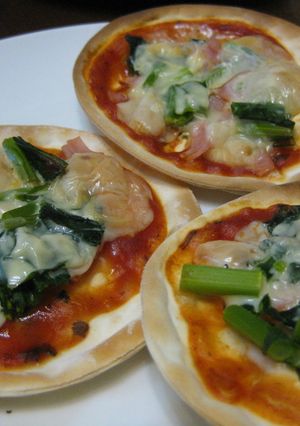 餃子の皮で!簡単手軽なピザ風おやつ-レシピのメイン写真