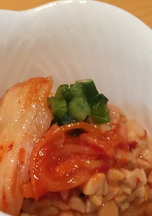 簡単☆食材2つ時短1分♬納豆キムチ-レシピのメイン写真