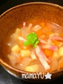 簡単♪野菜たっぷりスープ-レシピのメイン写真